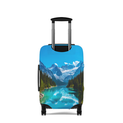 Crystal Lake in the Mountains - Luggage Cover