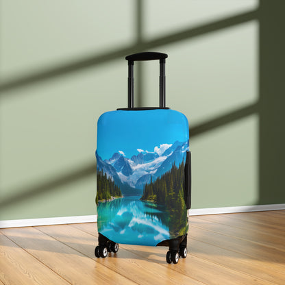 Crystal Lake in the Mountains - Luggage Cover