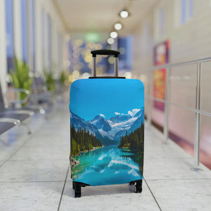 Crystal Lake in the Mountains - Luggage Cover