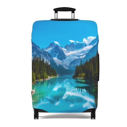 Crystal Lake in the Mountains - Luggage Cover